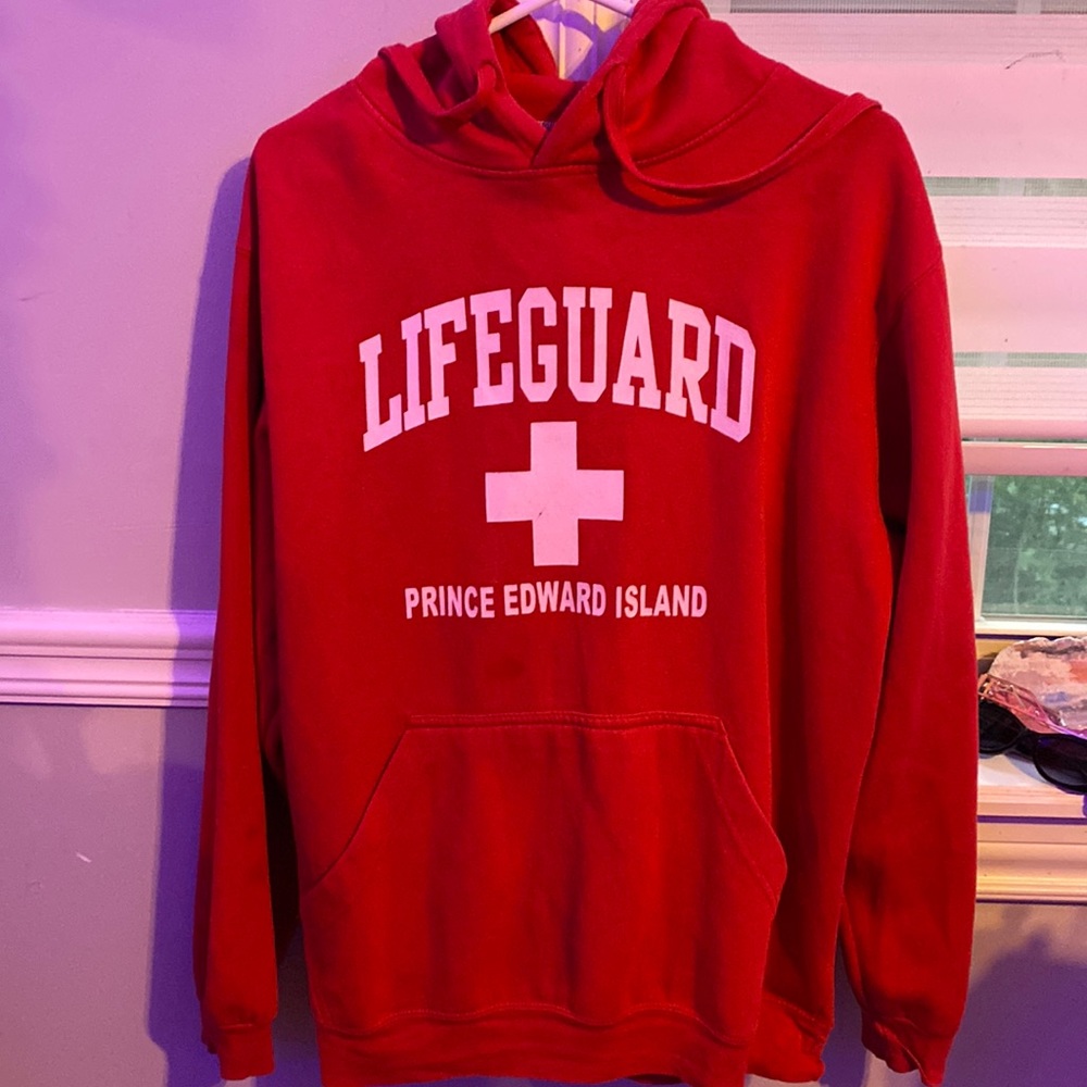 Red Lifeguard Hoodie
